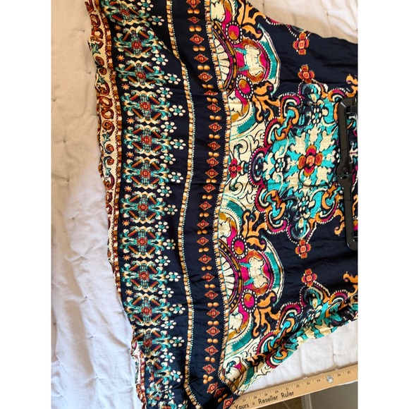 Earthbound Trading Maxi Skirt L Black Hippie Boho Free-Spirited Summer Festival - Picture 5 of 11